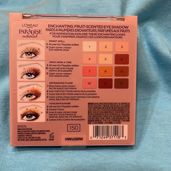 NEW- L’Oreal PARADISE ENCHANTED Scented Eyeshadow Palette - Picture 3 of 3